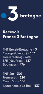 canaux diffusion France 3 Bretagne