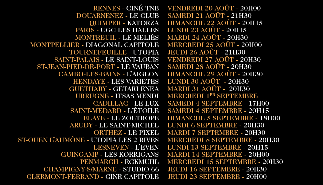 avant premières Akelarre